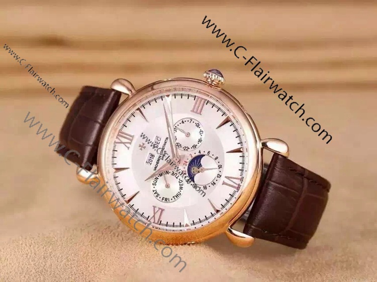 Vacheron Constantin Replica Watch Moon Phase Rose Gold